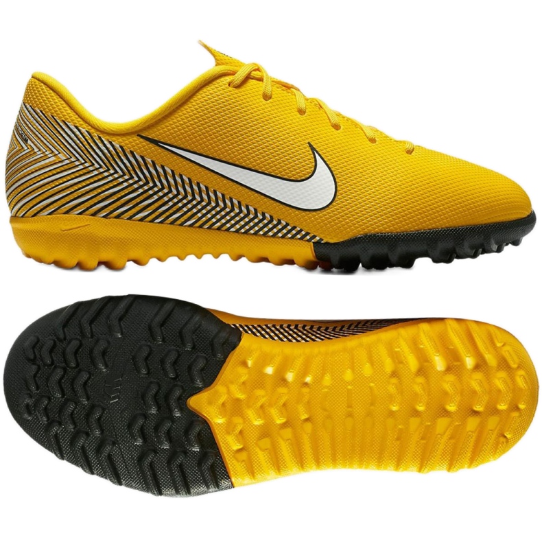 Nike Mercurial Vapor 12 Academy Neymar Tf Jr AO9476-710 zapatilla de fútbol amarillo amarillo