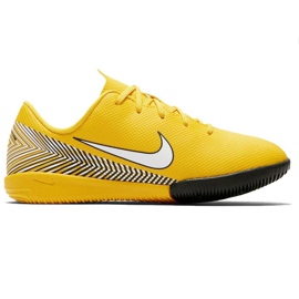 Zapatos de interior Nike Mercurial Vapor 12 Academy Neymar Ic Jr AO2899-710 amarillo amarillo