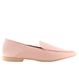 Mocasines suaves tipo piel de becerro 1182 Rosa rosado