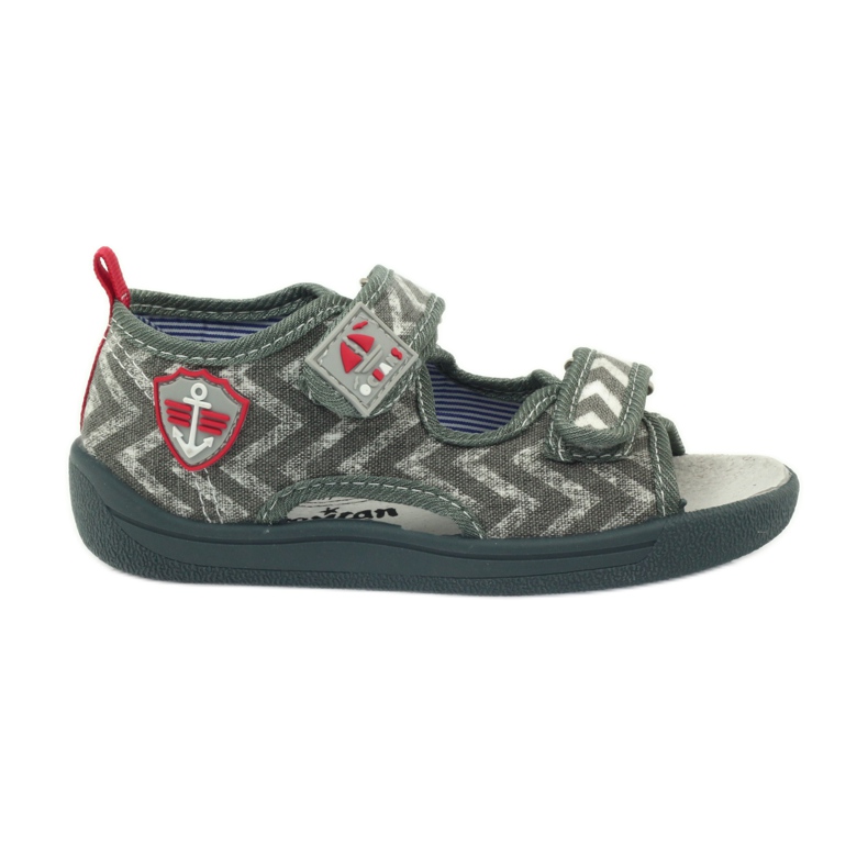 Sandalias niño American Club gris TEN36 rojo