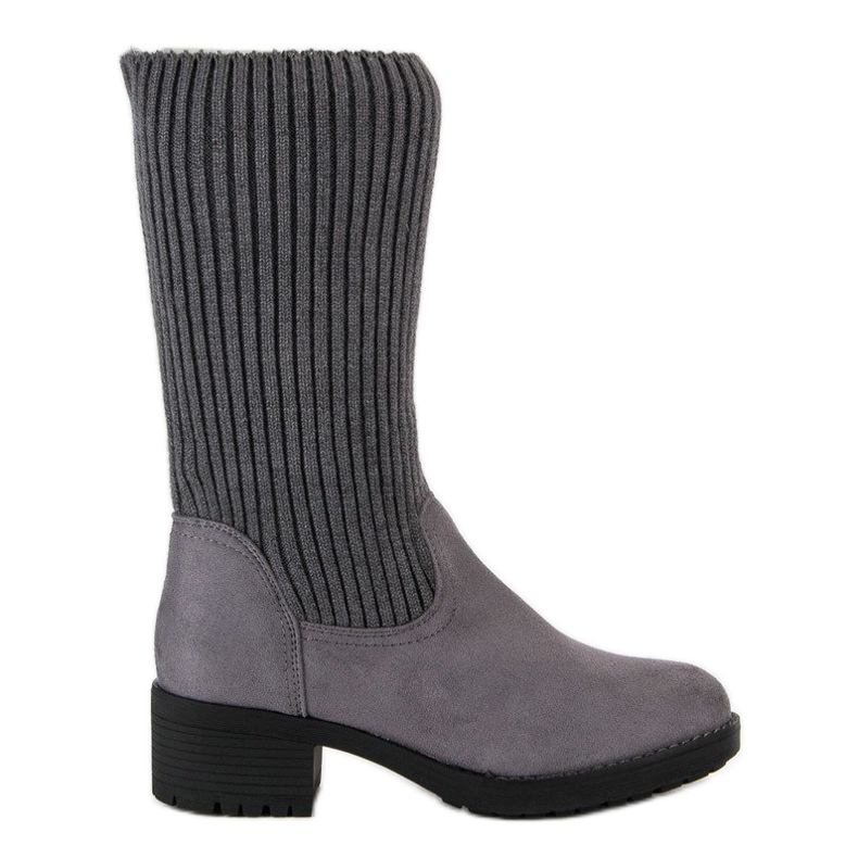 Seastar Botas altas sin cordones gris Seastar Botas altas sin cordones gris