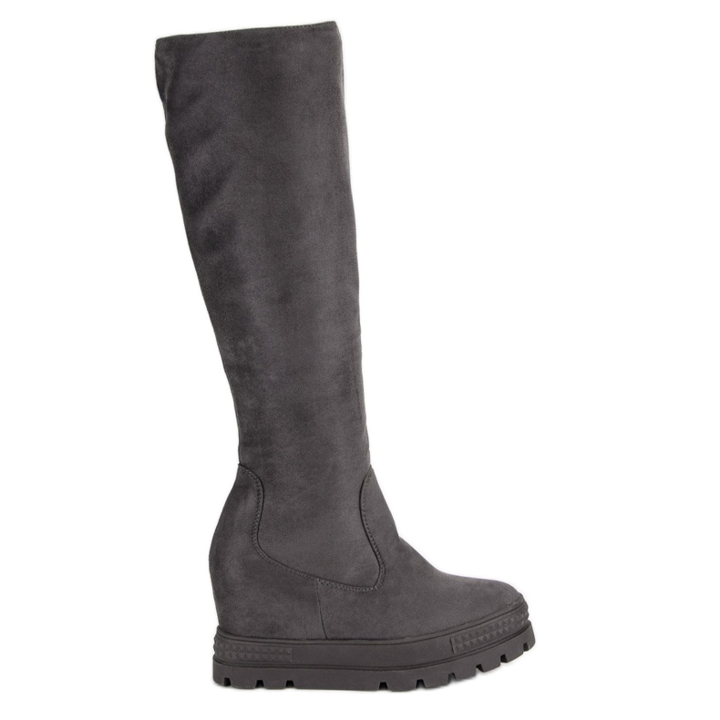Seastar Botas de cuña de ante gris