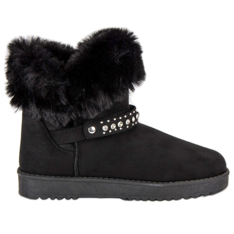 Seastar Mukluki con piel negro Seastar Mukluki con piel negro