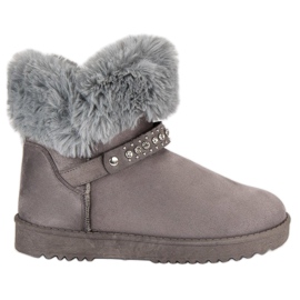 Seastar Mukluki con piel gris