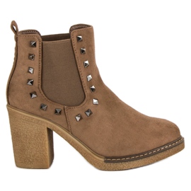 Seastar Botas con tachuelas marrón