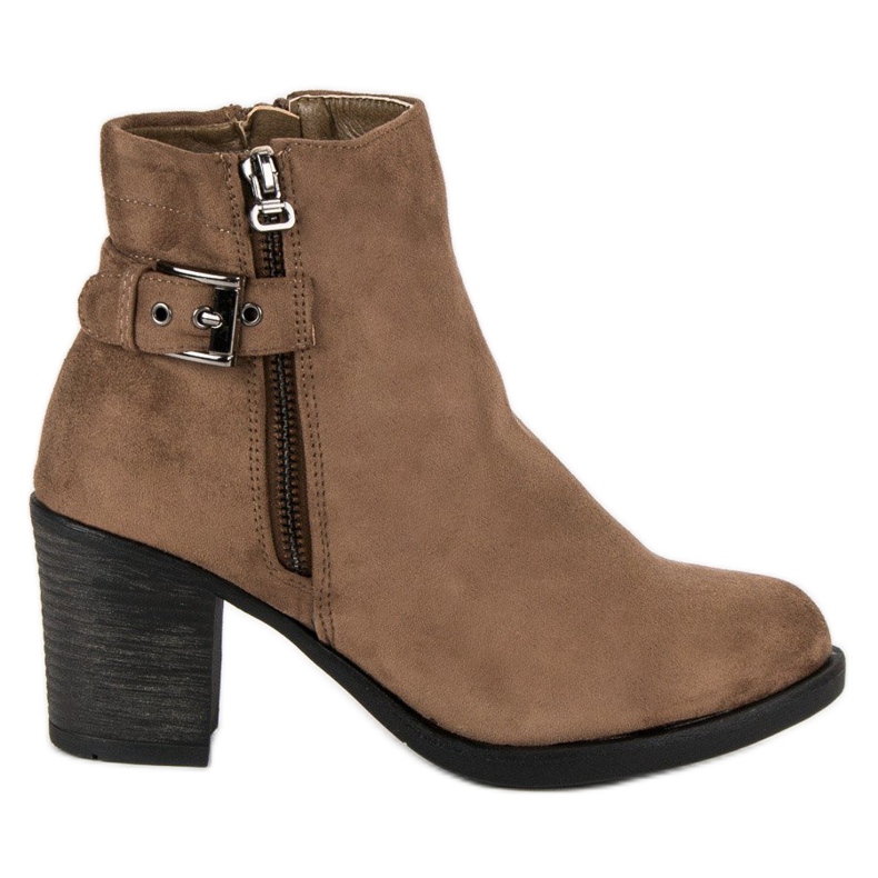 Small Swan Botas de mujer de moda marrón Small Swan Botas de mujer de moda marrón