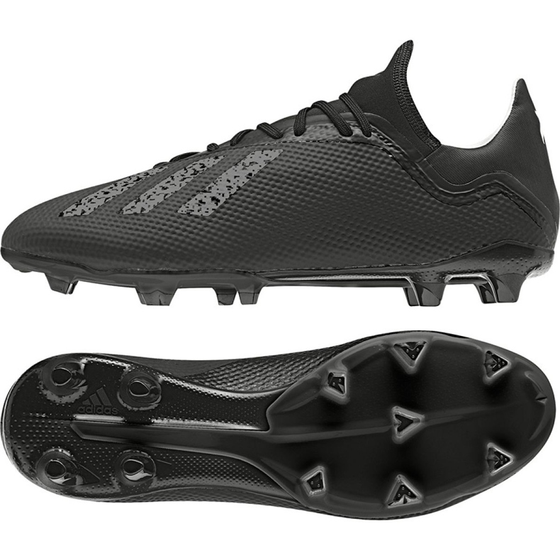 Botas de fútbol Adidas X 18.3 Fg M DB2185 negro negro Botas de fútbol Adidas X 18.3 Fg M DB2185 negro negro