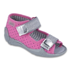 Zapatos befado niño 242P083 gris rosado