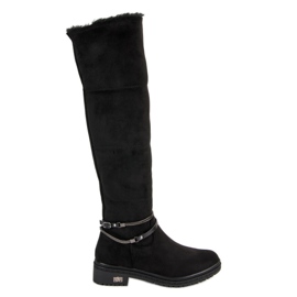 Seastar Botas de gamuza para mujer negro