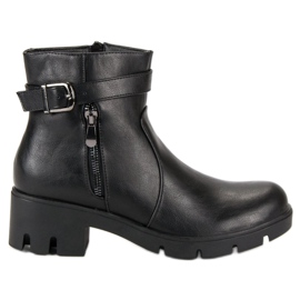 Small Swan Botas negras de otoño negro