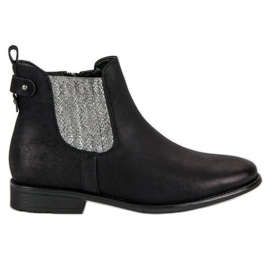 Vinceza Botas elegantes de Jodhpur negro