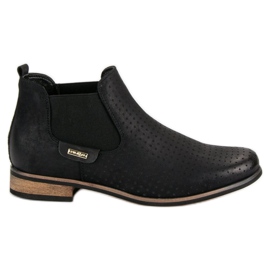 Filippo Botas negras con calado negro