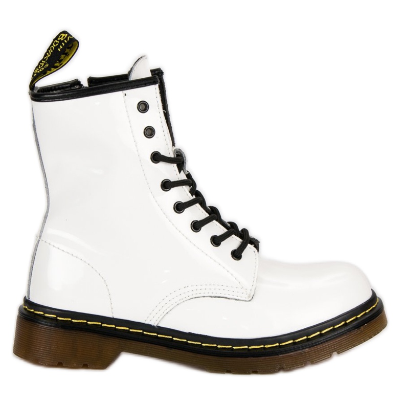 McKey botas de combate blancas blanco