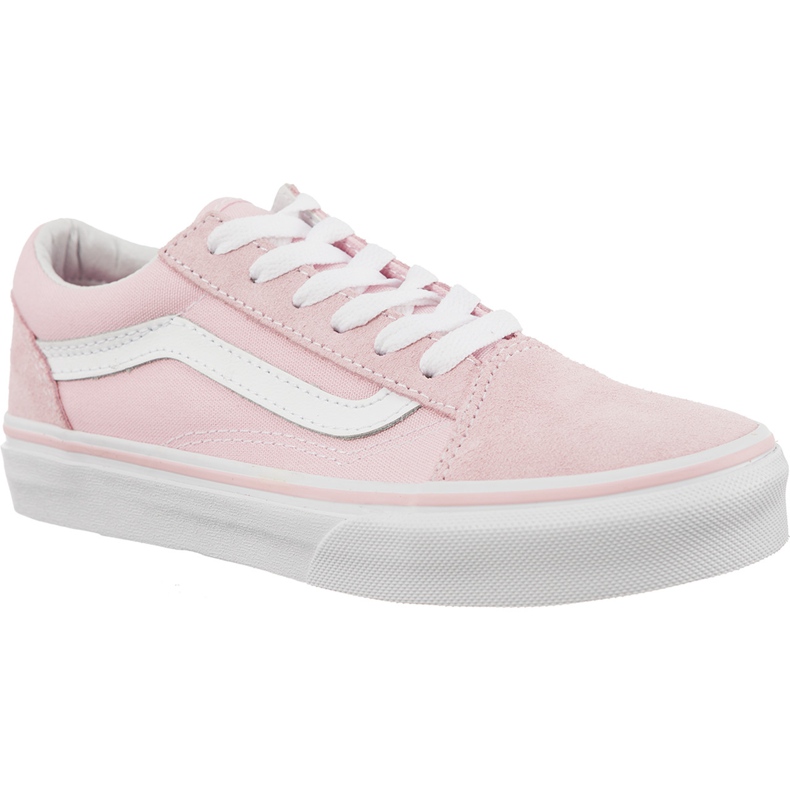 Vans Antiguo Skool Suede Canvas Q7K Chalk Pink True White rosado