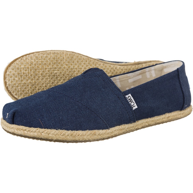 Toms Washed Canvas Rope Sole Mujer Alpaegata 9758 azul