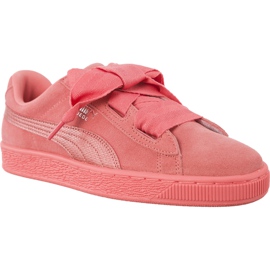 Puma Suede Heart Snk Shell Pink Shell Rosa rosado
