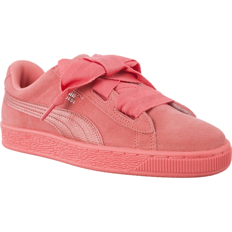 Puma Suede Heart Snk Shell Pink Shell Rosa rosado