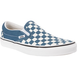 Vans Classic Slip On U78 Checkerboard Corsair True White blanco azul