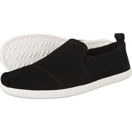 Toms Gamuza Hombres Deconstruidos Alpargata 9875 negro