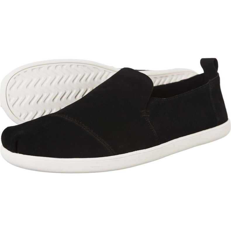 Toms Gamuza Hombres Deconstruidos Alpargata 9875 negro