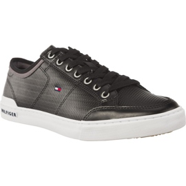 Tommy Hilfiger Core Corporate Leather negro