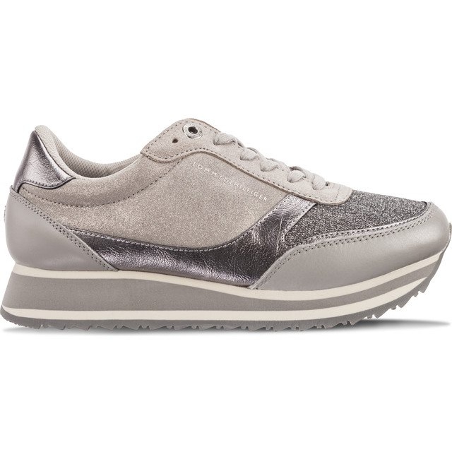 Tommy Hilfiger Metallic Retro Runner 001 Diamante Gris