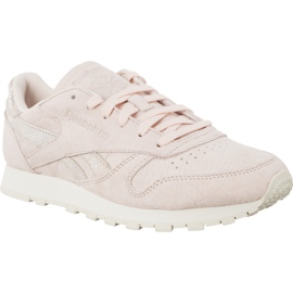 Reebok Cl Lthr Shimmer BS9865 púrpura rosa
