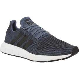 Adidas Swift Run 120 Raw Steel Core Negro Calzado Blanco azul marino