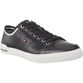 Tommy Hilfiger Core Corporate Leather 403 Midnight negro