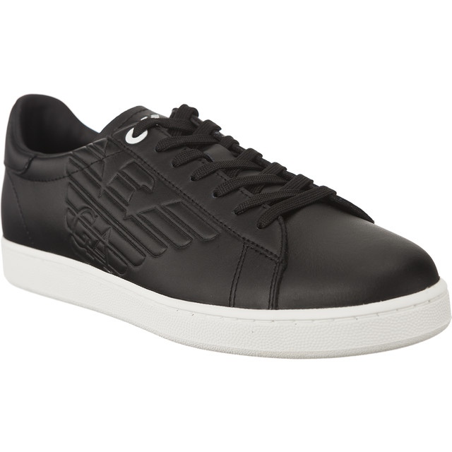 Ea7 Emporio Armani Zapatilla de cuero unisex 248028CC299 00020 negro