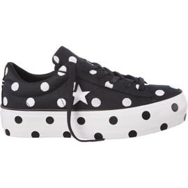 Converse C560695 Plataforma One Star blanco negro