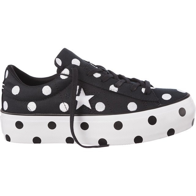 Converse C560695 Plataforma One Star blanco negro