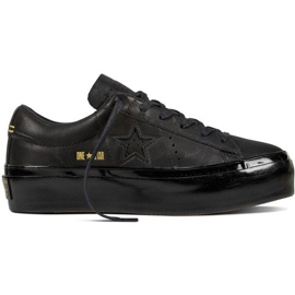 Converse 559898 Plataforma de una estrella negro