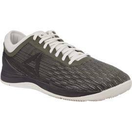 Reebok Crossfit Nano 8 0 Flexweave 030 Hunter Green Coal Chalk gris