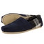 Toms Suede Plaid Mens Classic Alpargata 208 azul marino