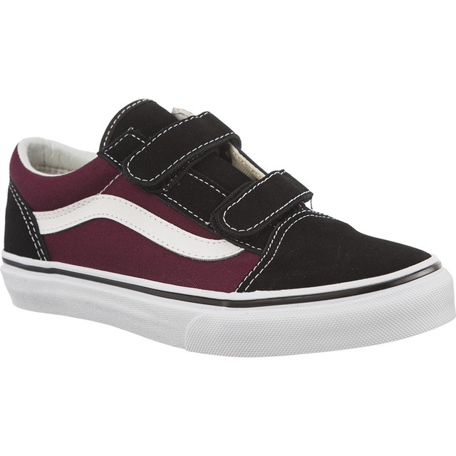 Vans Pop Old Skool V Q7J Negro Og Borgoña multicolor
