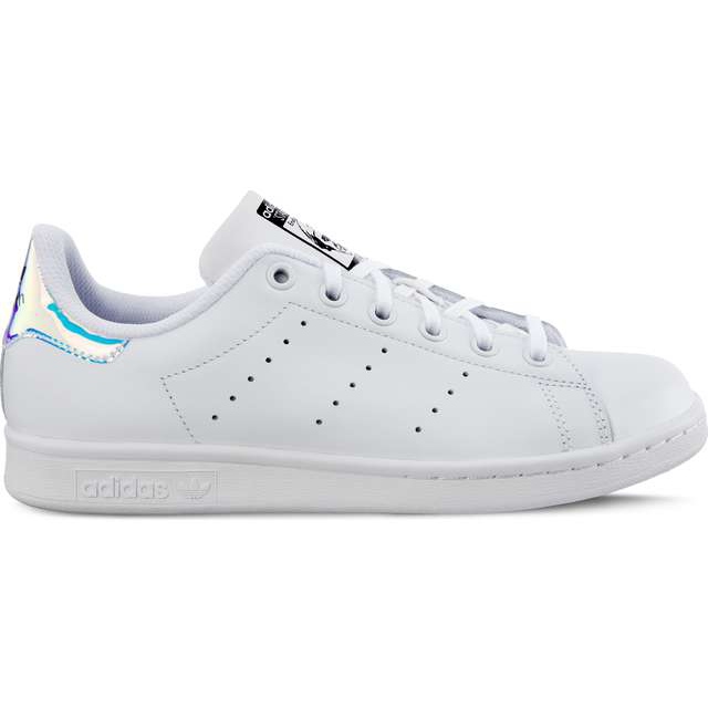 Adidas Stan Smith J 272 Calzado Blanco Metalizado Plata Calzado Blanco