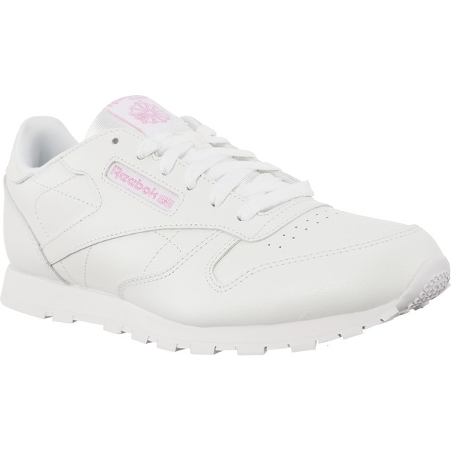 Reebok Cuero Clásico Metalizado Blanco