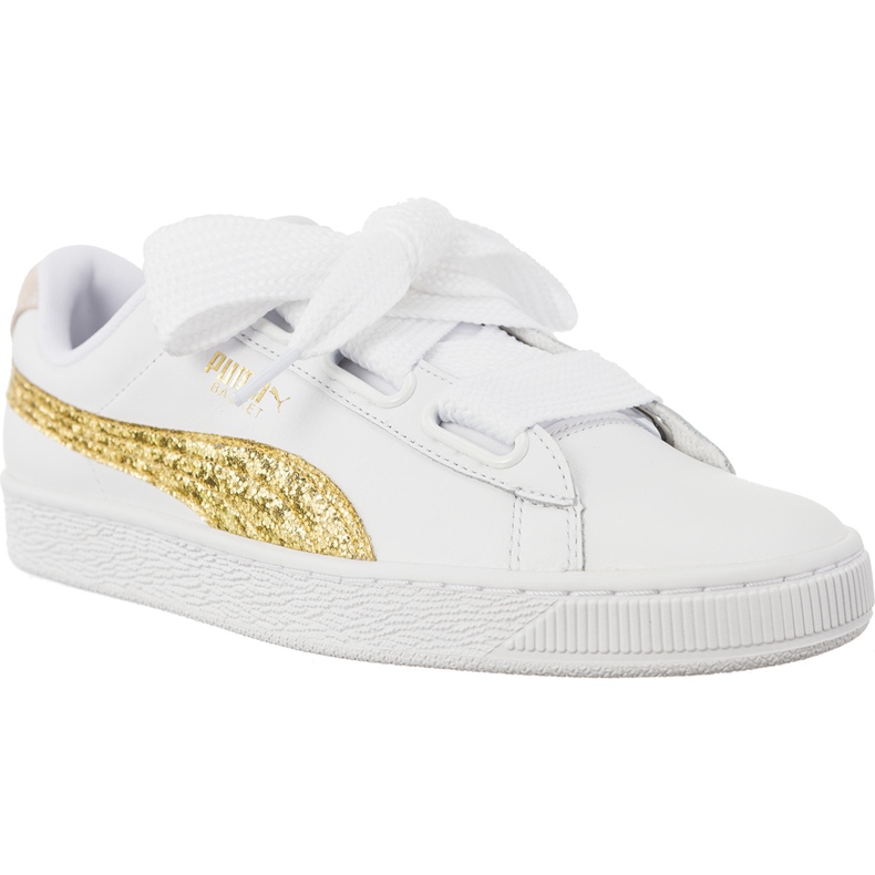 Puma Cesta Corazón Brillo Wn 801 blanco amarillo