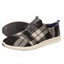 Toms Plaid Womens Del Rey Sneaker 890 negro marrón gris