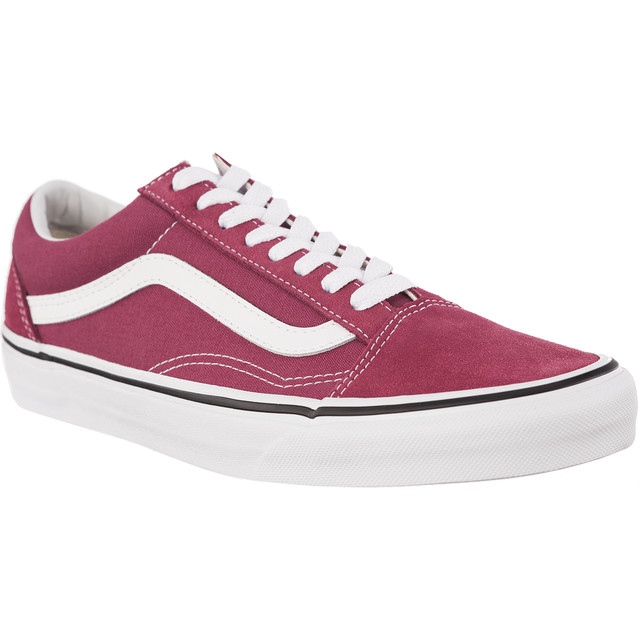 Vans Old Skool U64 Dry Rose True White rojo