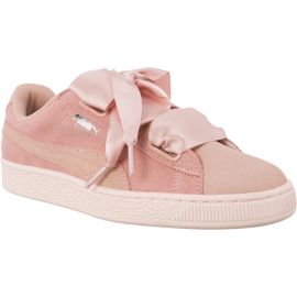 Puma Suede Heart Pebble Peach Beige Perla rosa