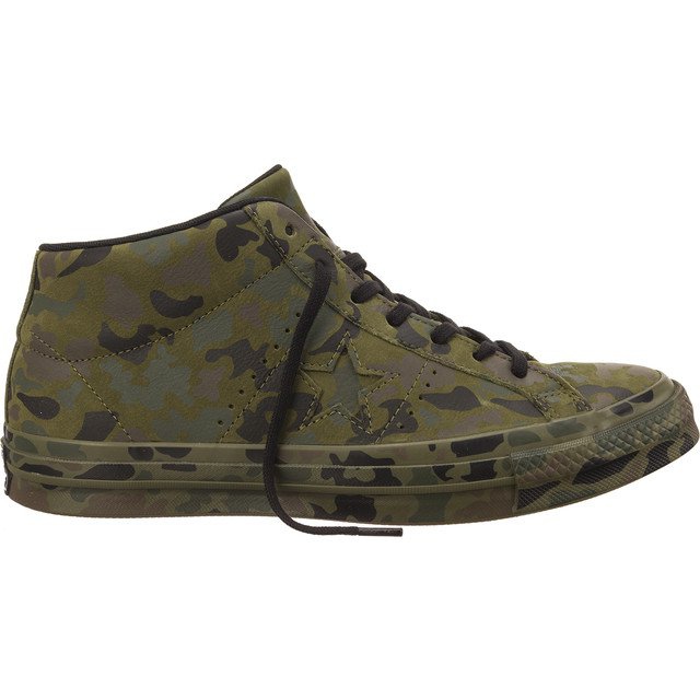 Converse 159746 One Star Utility Camo Mid negro verde