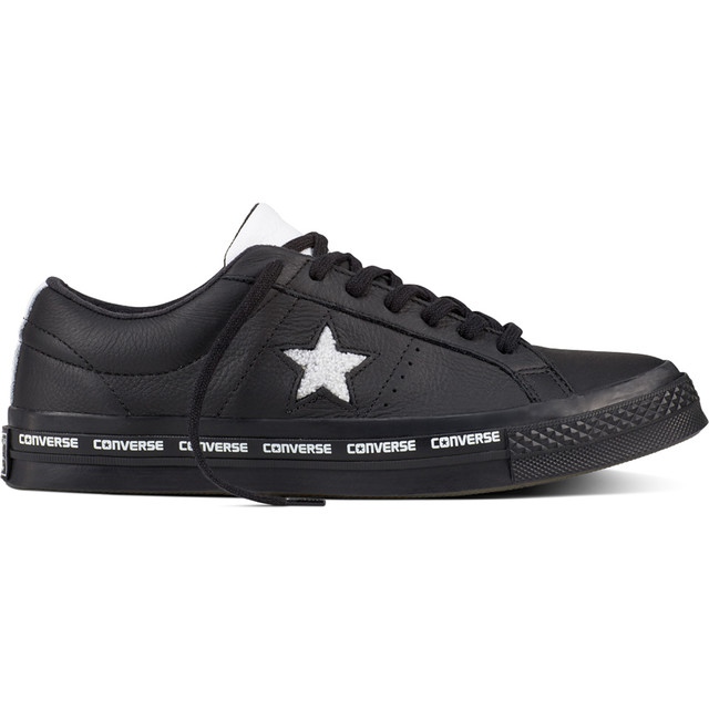 Converse 159721 Rayas de una estrella negro