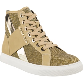 Armani Jeans Woven Sneaker 7P566-06250 marrón amarillo Armani Jeans Woven Sneaker 7P566-06250 marrón amarillo