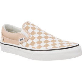 Vans Classic Slip On Checkerboard Qco Frappe True White blanco marrón