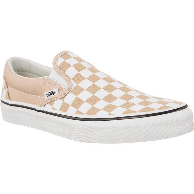 Vans Classic Slip On Checkerboard Qco Frappe True White blanco marrón