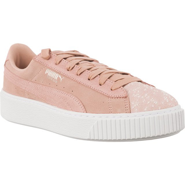 Suede Platform Peach Beige PUMA Blanco violeta rosado