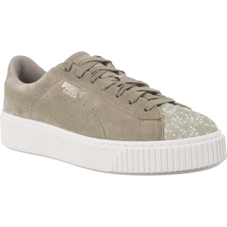 Plataforma Suede Rock Ridge PUMA Blanco gris