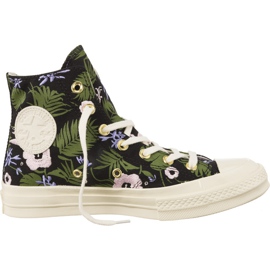 Converse 160518 Garceta Chuck Taylor All Star 70 Black Cherry Blossom negro violeta verde
